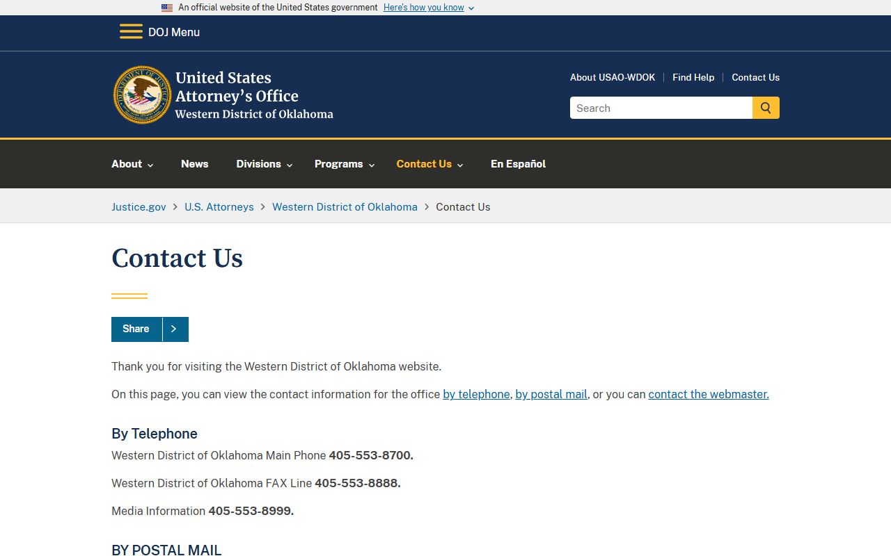 Ellis County divorce records federal Western District of Oklahoma records context